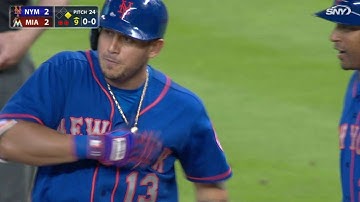 NYM@MIA: Cabrera hits game-tying pinch-hit single