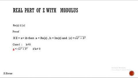 complex numbers inequalities   part  1