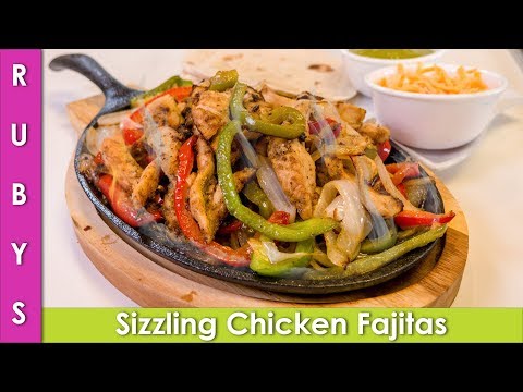 sizzling-mexican-chicken-fajitas-&-jalapeno-sauce-recipe-in-urdu-hindi---rkk