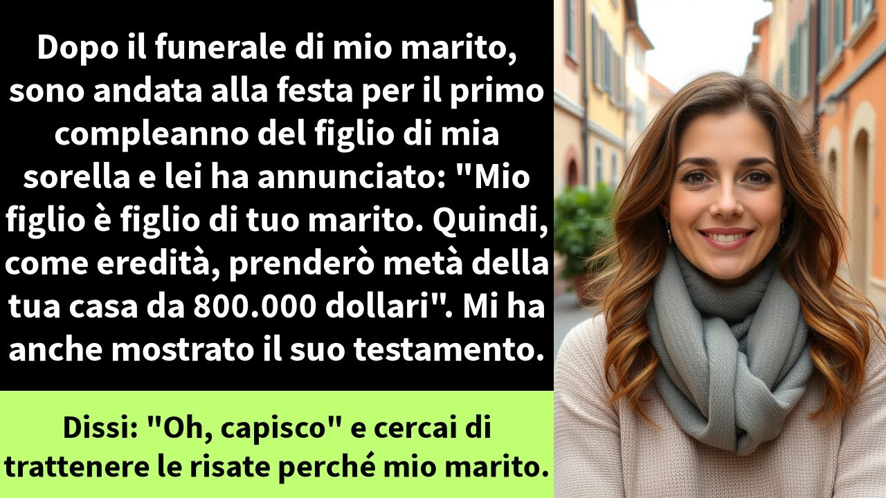 Dopo il funerale di mio marito, sono andata alla festa per il primo compleanno del figlio di mia