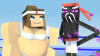 The minecraft life of Alex and Steve : Alex vs Enderman  - Minecraft animation