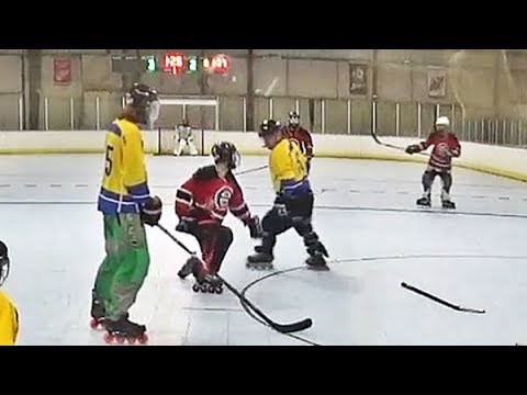 ROLLER / INLINE HOCKEY FIGHT - 4/2/2018