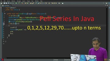 0,1,2,5,12,29,70..... Pell Series Program In Java Programming Language. (Part-6)