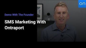 Demo With The Founder | SMS Marketing With Ontraport