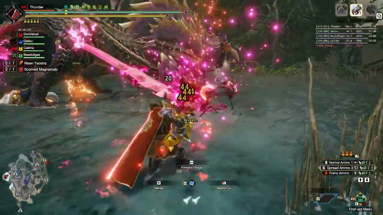 MHR Sunbreak - Gameplay 288 - Anomaly Investigation: Scorned Magnamalo - Risen Teostra Lv 170