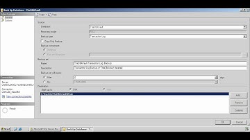 13  Transaction Log Backup