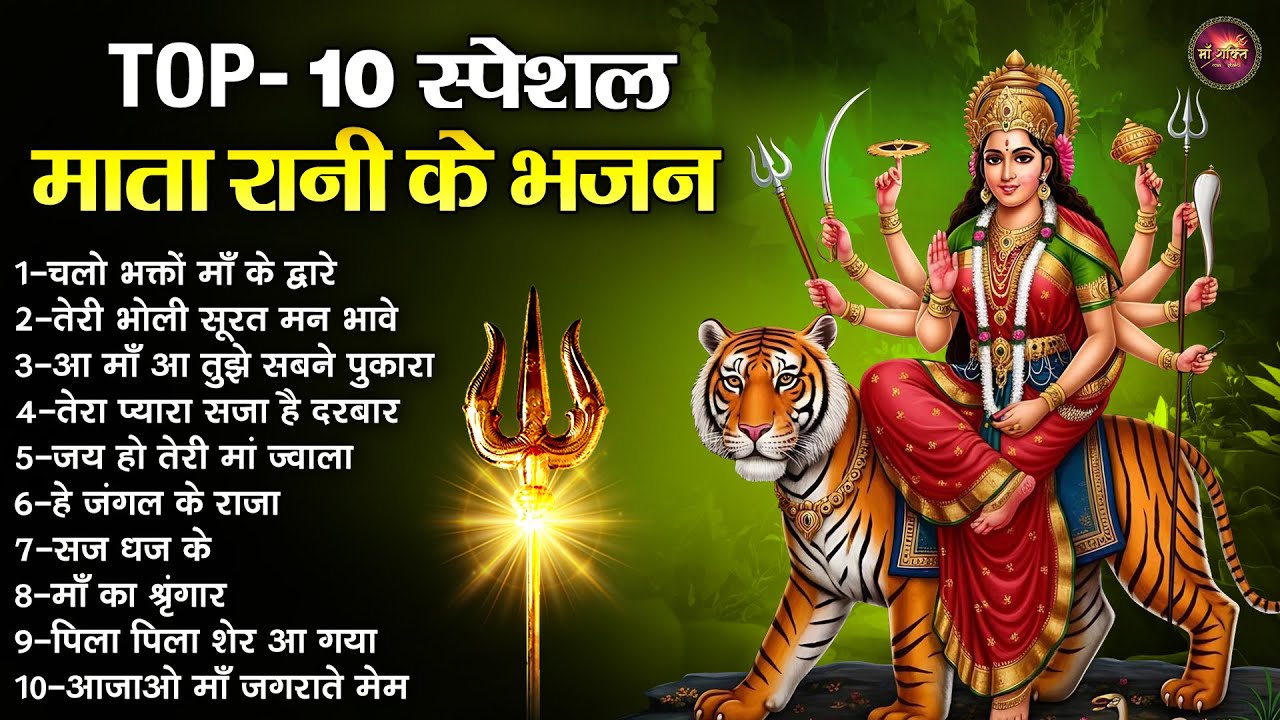 Top 10 स्पेशल माता रानी के भजन | Top 10 Mata Bhajan | शेरावाली के भजन | Vaishno Mata Bhajan