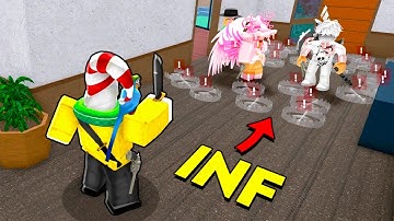 Using INFINITE TRAP POWER with ADMIN COMMANDS in MM2.. (Roblox Movie)