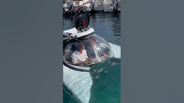 Would you dive in a submarine? 🐠 Explore the sea for up to eight hours at 100m (330ft) of depth.
