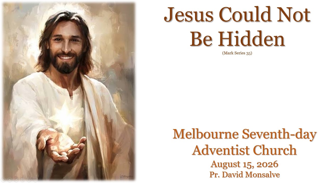 [Mark Series: 35] "Jesus Could Not Be Hidden" | Pr. David Monsalve