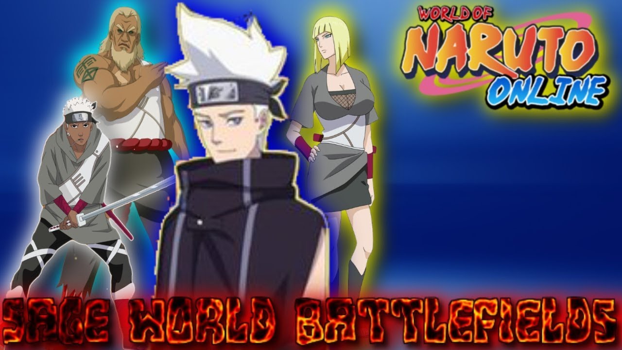 Naruto Online:  Sage World Battlefields / Hidden Cloud Team With Lightning Main