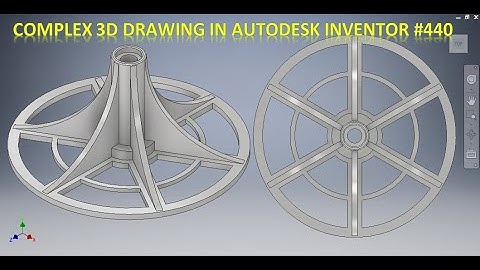 Complex 3d Drawing in Inventor || Inventor Tutorials || Autodesk Inventor || Inventor for Beginners