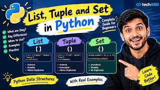 List, Tuple & Set in Python Explained 🚀 | Python Data Structures for Beginners
