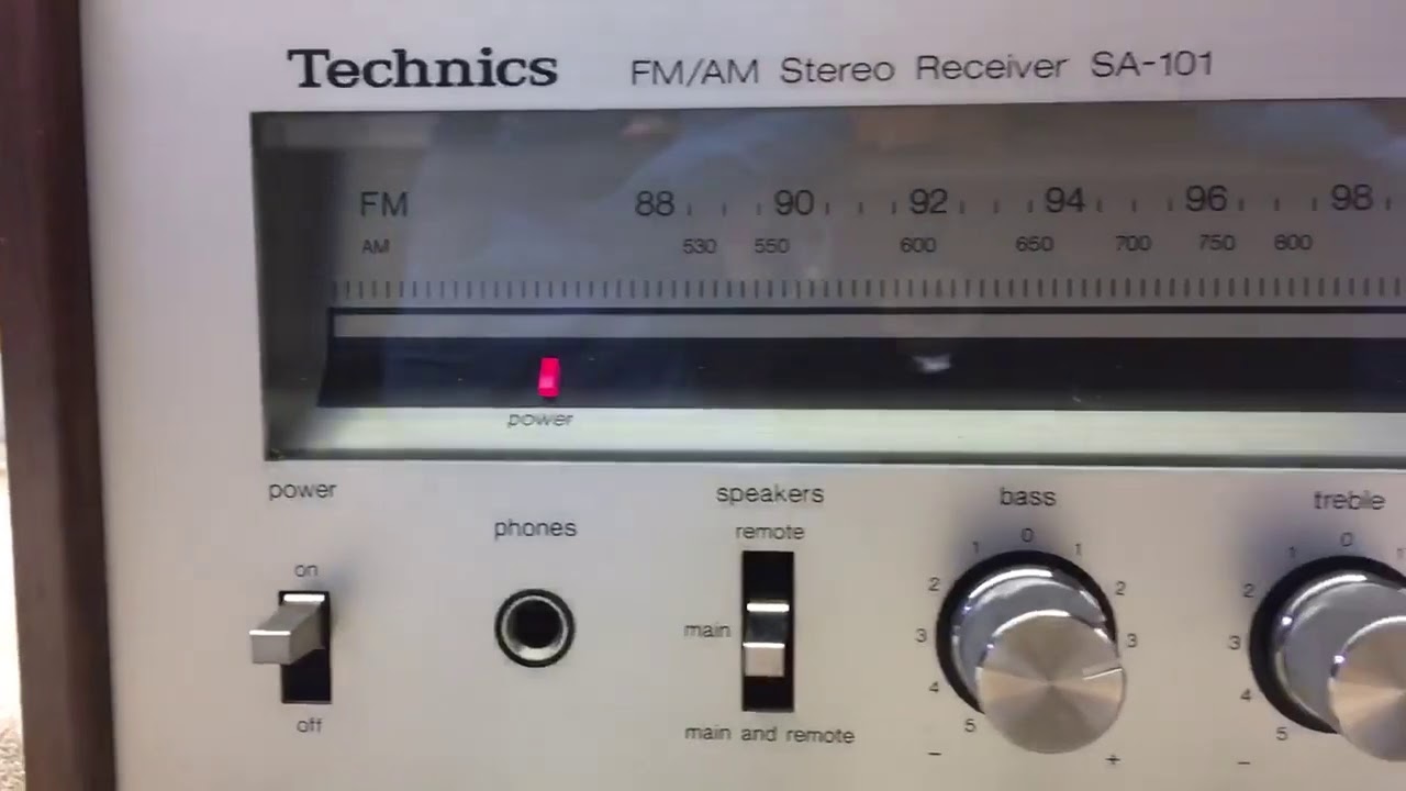 Technics SA-101 Stereo Receiver - YouTube