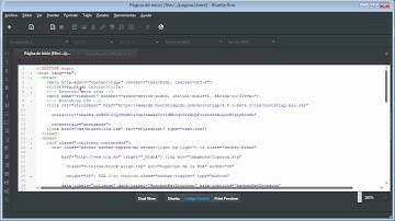 03.3 Tutorial de Bootstrap 4 con Bluegriffon. Construir la navegación con la barra de menú.