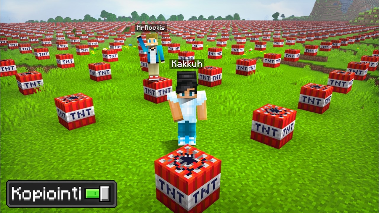 Minecraft, MUTTA Maailma KOPIOI MEITÄ.. w/ MrRockis