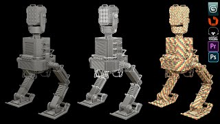 MECH TURRET-01-V01-Work In Progress-3d Model-Turntable
