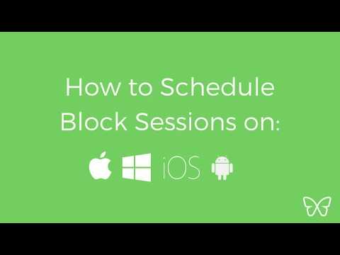 How to Schedule Block Sessions