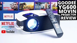 GooDee YG600Movin REVIEW: 400 Inch Projector with Netflix/Prime Video Certified!