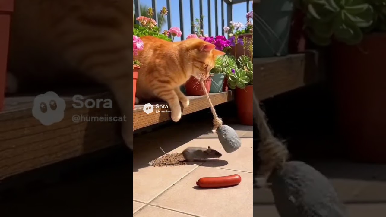 Mouse Why do I feel dizzy Catching the curious cat spins 