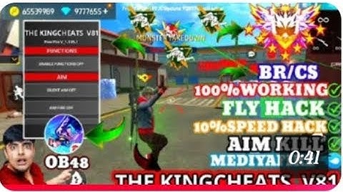 THE KING CHEATS V81 FF HACK | OB48 FF HACK | FREE FIRE MOD MENU | THE KING CHEATS MOD MENU |FF HACK