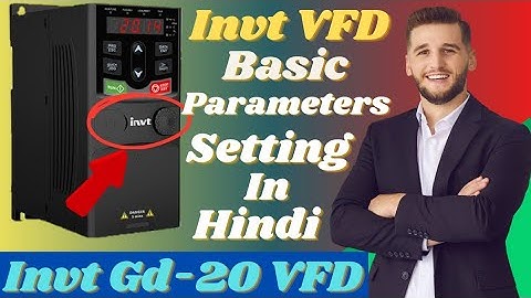 Invt gd20 basic parameters settings in hindi