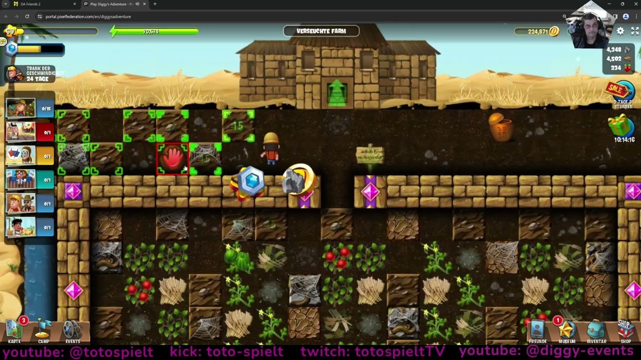 DIGGY'S ADVENTURE [1440p] | EGYPT - MAIN | INFESTED FARM