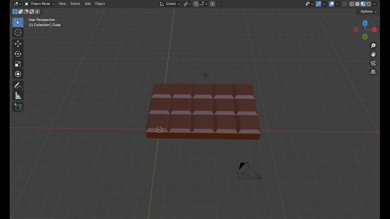 Making a chocolate bar in Blender!