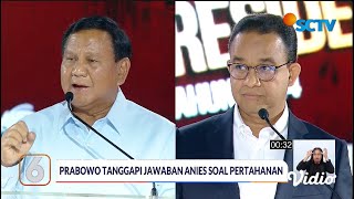 Langsung Panas! Anies-Prabowo Saat Pertanyaan Pertama Dalam Debat Ketiga Capres Cawapres 2024