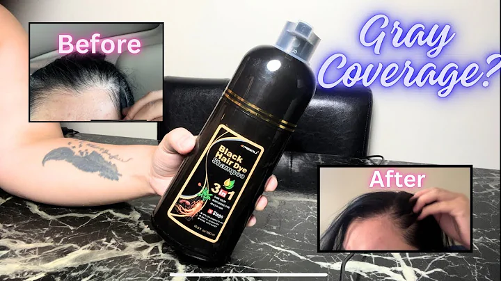 KINGMING Black Hair Color Shampoo Review | Easy Gray Hair Coverage & Application Tips #hairdye