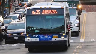 Bx25 bus announcements to Bedford Park-Lehman College (Vianova screen)