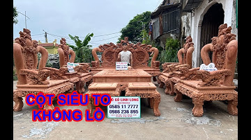 🌸 MỚI : Bộ Nghê Thái Tử C16 Gỗ Hương Đá Đục Tay 2 Mặt Kỹ SIÊU DÀY - ĐỒ GỖ LINH LONG