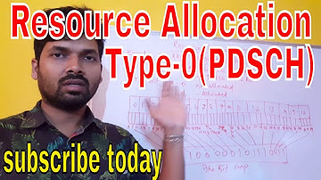 4G/LTE physical channels and procedures part-32,Resource allocation type-0,PDSCH,niladri nihar nanda