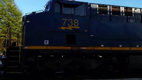[CSX]738 ES44AC-H Leads L140-14 Through Fayetteville NC With A Loud K5HL