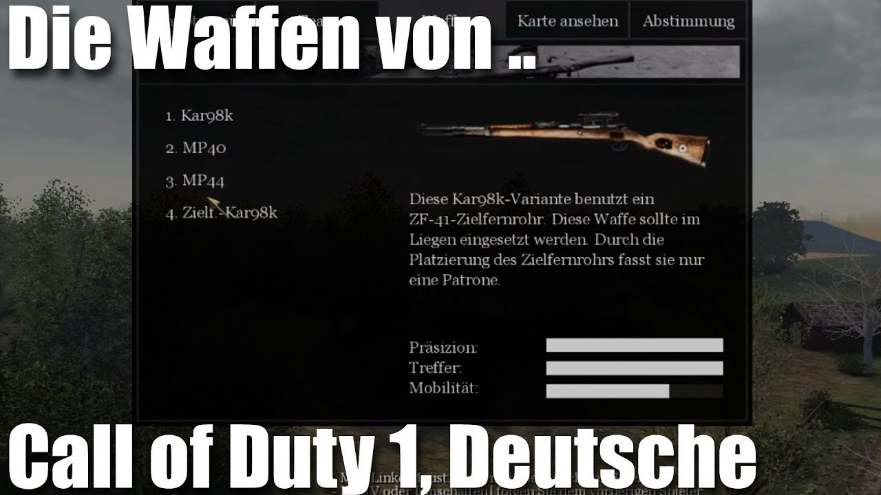 Die Waffen von: Call of Duty 1, die 