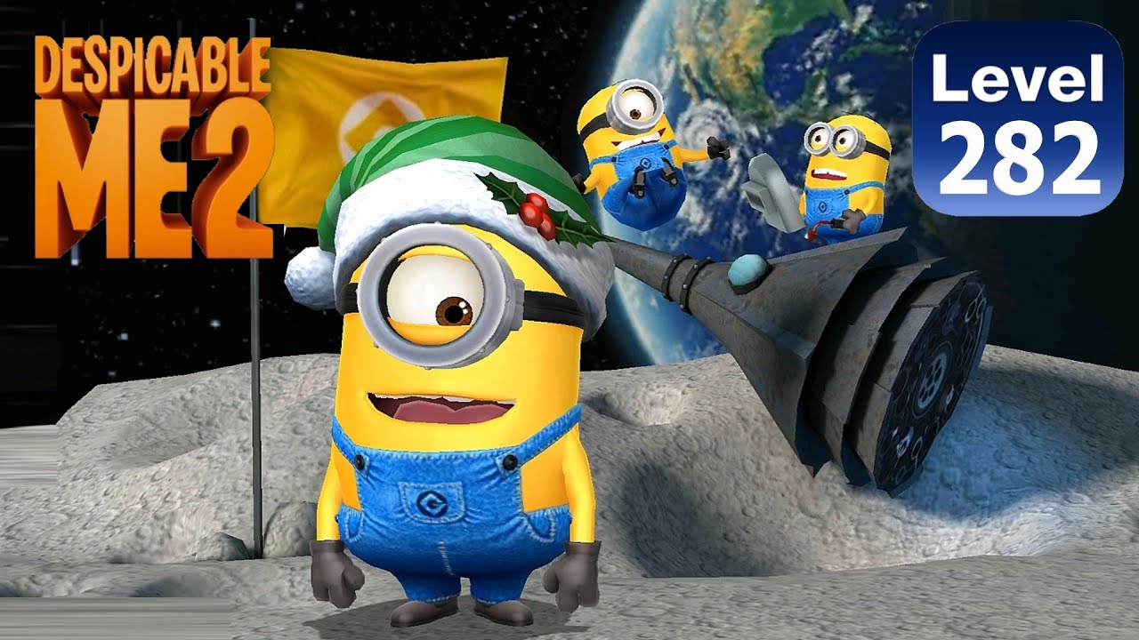 Minion Rush Santa Carl minion run Grus Lab level 282 Xbox PC gameplay Despicable me 2 minions