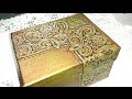 DIY CAJA REPUJADA CON OBLEAS - BOX EMBOSSED WITH WAFERS