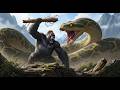 King Kong vs Titanoboa: The Ultimate Jungle Showdown | 4K Epic AI Cinematic Battle wow