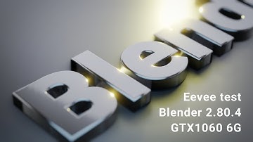 Blender 2.8 Eevee render. Test on GTX1060.