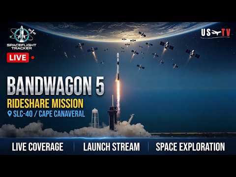 🚀 LIVE: SpaceX Bandwagon 5 Launch | Falcon 9 Rideshare Mission from Cape Canaveral