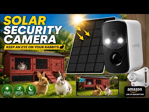 I Finally Found the PERFECT Solar Security Camera for Our Rabbitry! 🐇☀️