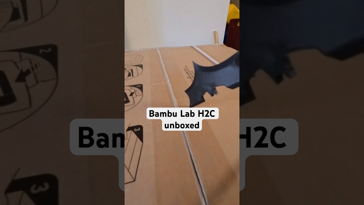 Bambu Lab H2C 3d printer unboxed #bambulab #3dprinter #bambulabh2c #3dprinting #unboxing