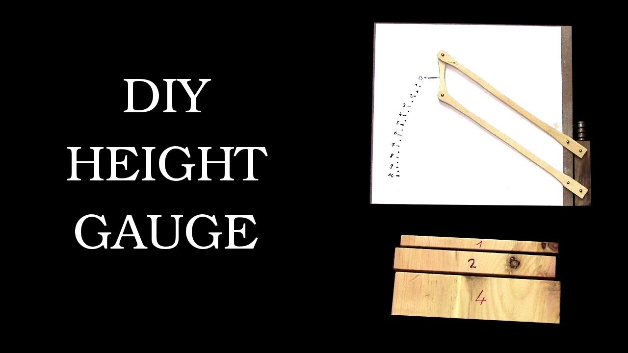 DIY JIG How to make a better height gauge YouTube