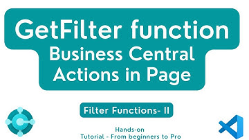 filter functions in business central | al programming business central | dynamics 365 tutorial