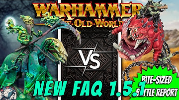 Vampire Counts vs Orcs and Goblins  Warhammer The Old World (Bite-sized Battle Report) (FAQ 1.5.1)