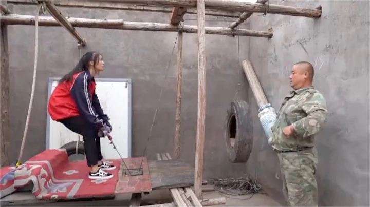 Chinese dad builds a home gym made from waste for his athlete daughter - DayDayNews