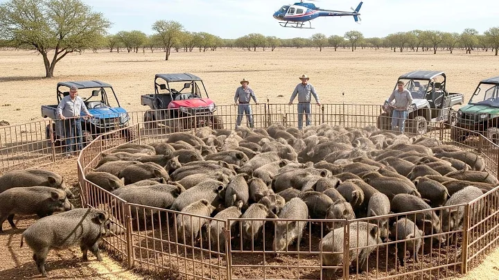 No Hunting - American Farmers Still Catch 1.7 Million Wild Boars This Way #wildboar #trapping