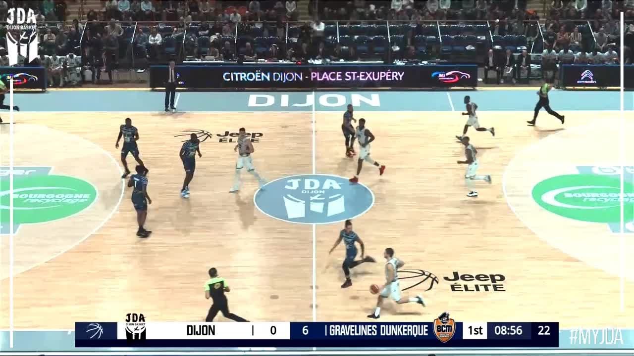 Axel Julien Points in Dijon vs. Gravelines-Dunkerque