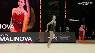 MALINOVA Dara (BUL) RIBBON EF 29,6 - ECH Budapest 2024