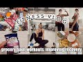 Grocery Haul, Workouts, Improving Recovery | March Fitness Vlog